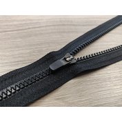 YKK kostěný zip s galvanizovaným běžcem, velikost 4, černá