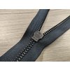 YKK kapsový kovový zip v černém provedení, velikost 5, barva antracit